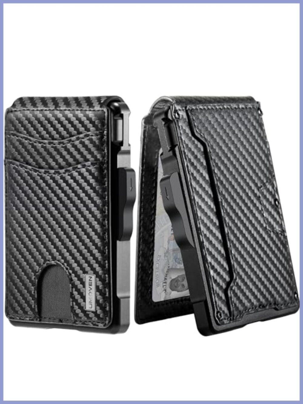 Minimalist Slim Wallet RFID Blocking Aluminum Card Holder Pop Up
